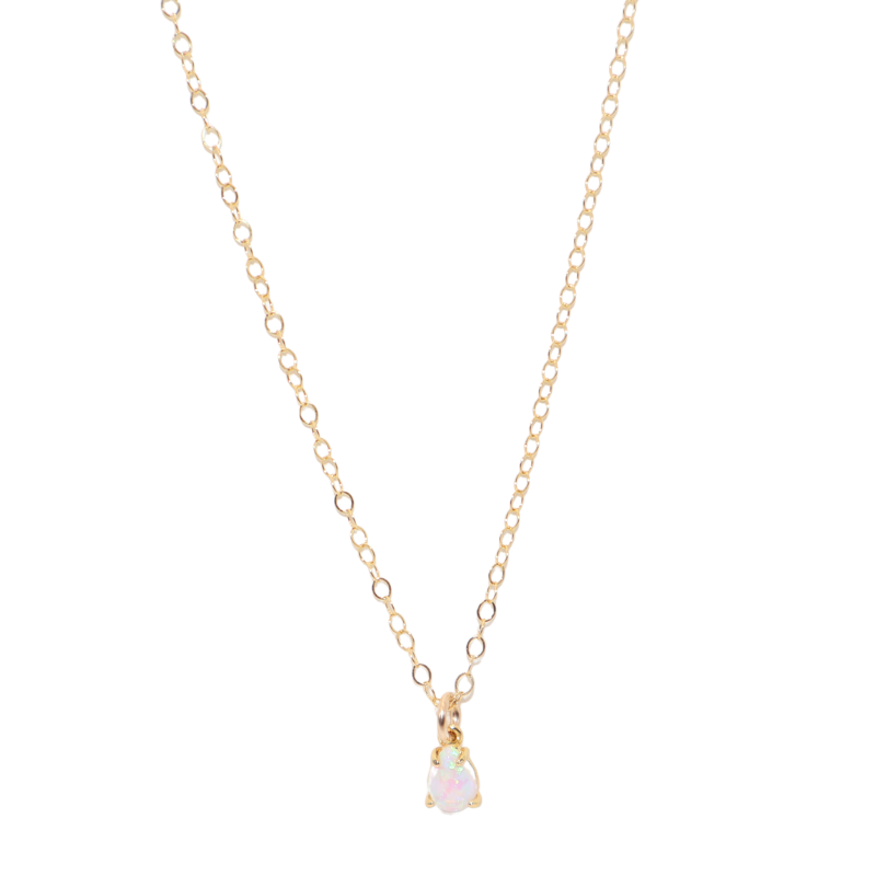 Opal Teardrop Necklace